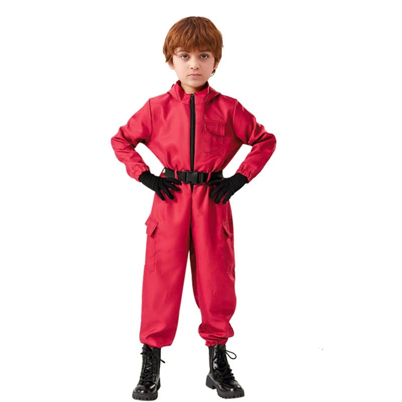 Carnival Role Playing Red Onesie COS Suit Spot Halloween