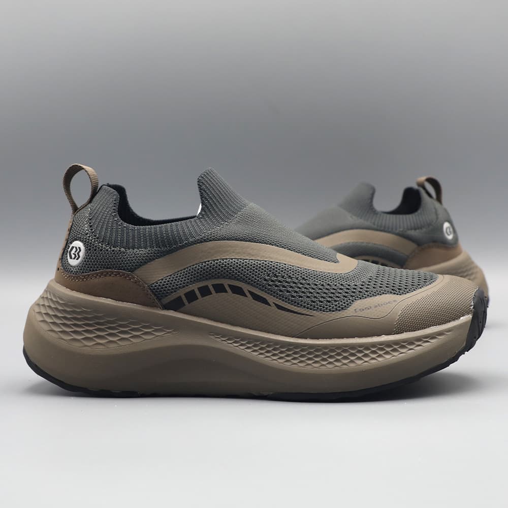 Wear soft sole men's running shoes sports shoes new mesh breathable shock-absorbing lightweight thick sole casual men's shoes